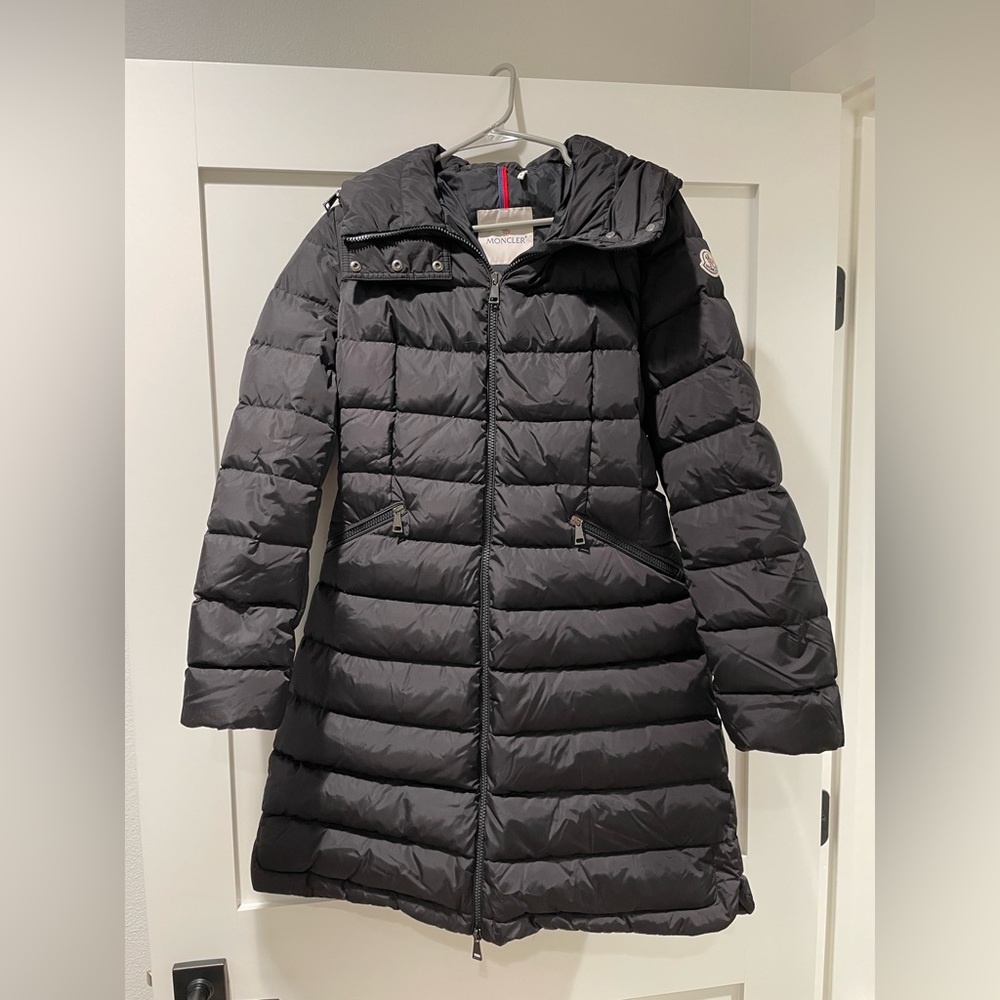 Black Moncler Jacket, Size 1